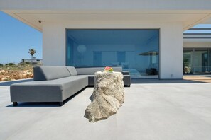 Villa, 2 Bedrooms, Accessible, Smoking | Living room - The Most Beautiful View of Crete at Villa Oniros (Apokoronas)