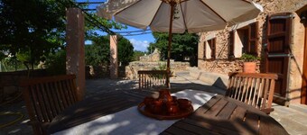 Traditional Majorcan finca near the beach