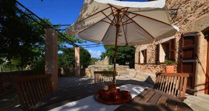 Traditional Majorcan finca near the beach