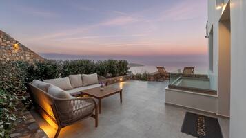 Luxury Villa, Private Pool, Ocean View | Terrace/patio