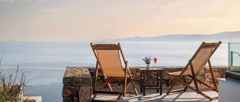 Luxury Villa, Private Pool, Ocean View | Terrace/patio