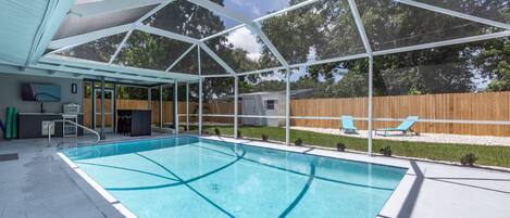 House, 3 Bedrooms | Pool | A heated pool