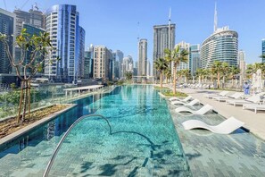 Pool - Refined Urban Studio Escape in Peninsula (Business Bay)