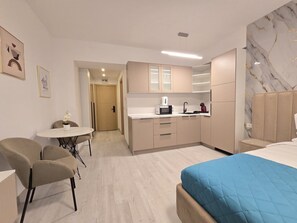 Economy Studio | Iron/ironing board, free WiFi - LaRin Residence Apartments (Bucharest)