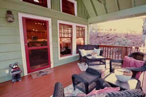 Terrace/patio - Woodland Cottage in Trillium Village (Cashiers)