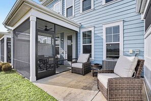 Terrace/patio - The Townes #5145: Gorgeous New 4BR in Barefoot! With Driving Range Views! (North Myrtle Beach)
