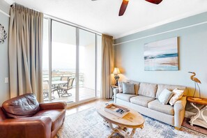 TV, DVD player, offices - Destin West Gulfside PH03 - Condo with partial Gulf view, fitness center, pools, & beach access - near shops (Fort Walton Beach)