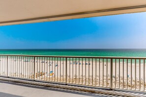 On the beach - Playing Hooky, Islander E 7012 | Elegant oceanfront condo with pool & gym access (Fort Walton Beach)