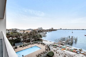 Pool - 4th Floor Bayfront Condo With Private W/D & Shared Outdoor Pool (Pensacola Beach)