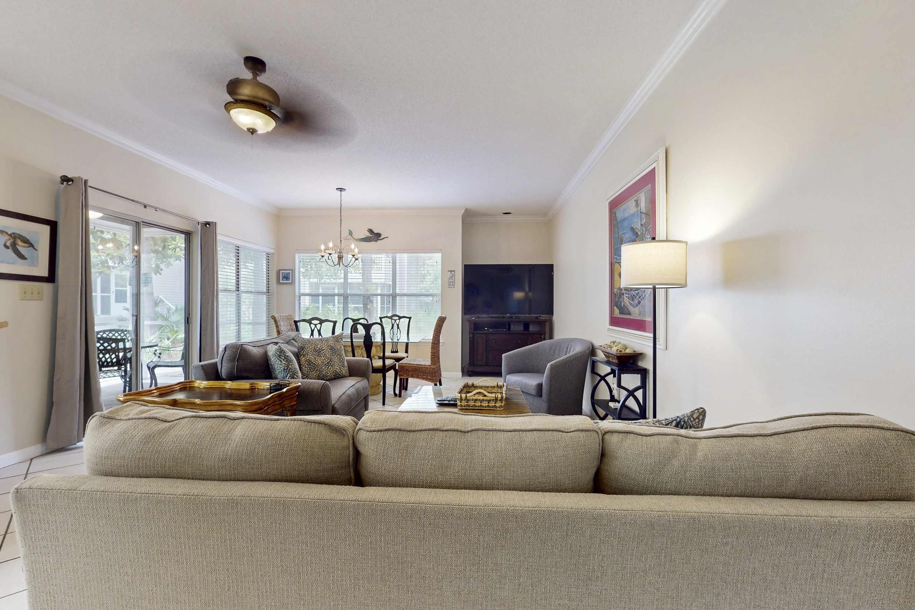 TV, DVD player, offices