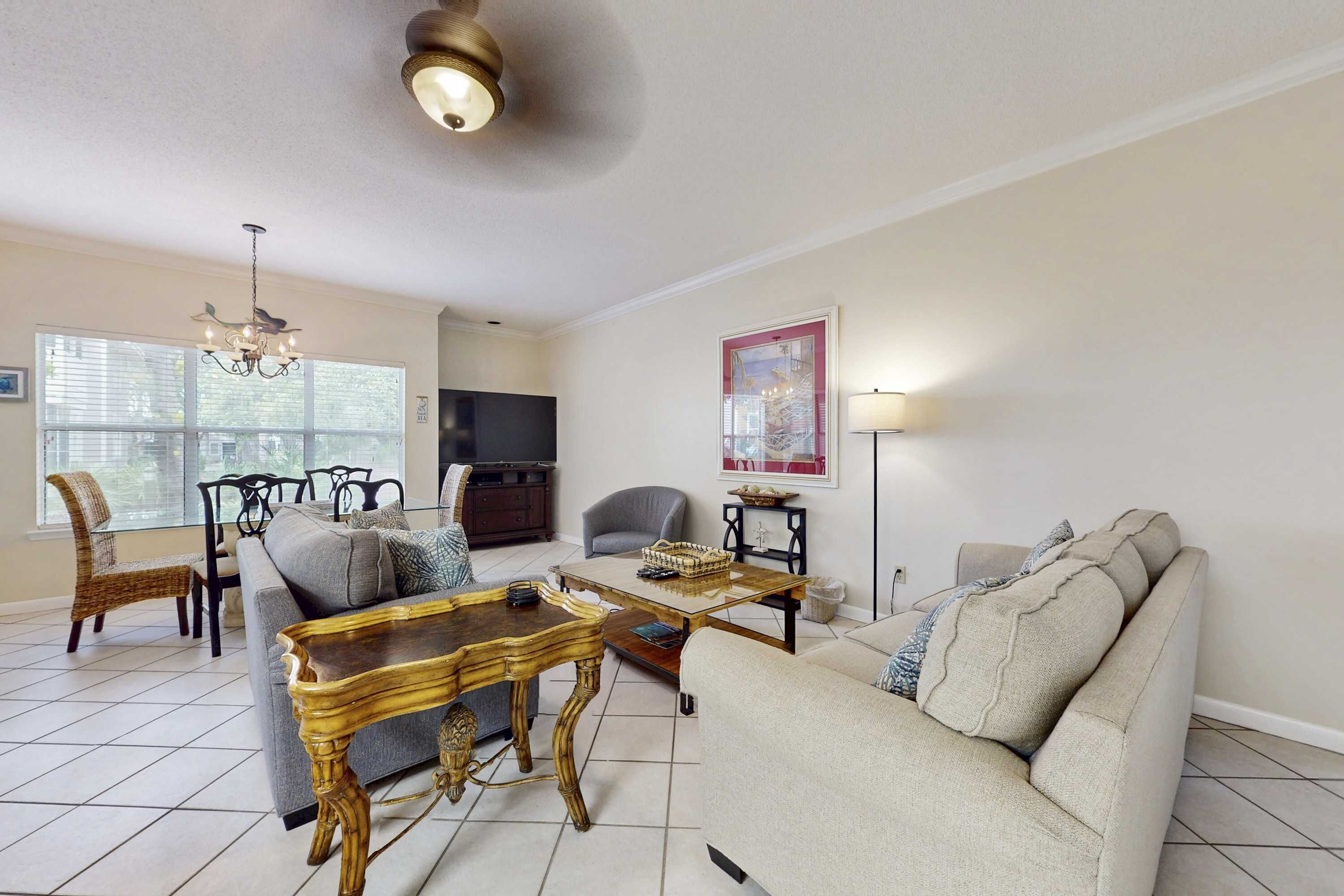TV, DVD player, offices