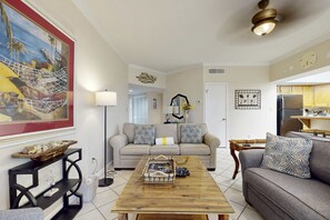 TV, DVD player, offices - Modern Resort Home with Shared Hot Tub, Pool, Free WiFi, and Beach Access (Miramar Beach)
