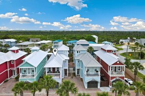 Exterior - Gulf & canal views with modern amenities, pool, & beach access (Mexico Beach)