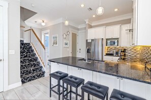 Fridge, microwave, oven, stovetop - Gulf & canal views with modern amenities, pool, & beach access (Mexico Beach)