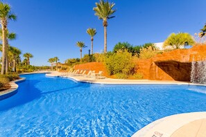 Pool - Ocean-view condo with wraparound balcony, W/D, pool, & hot tub (Miramar Beach)