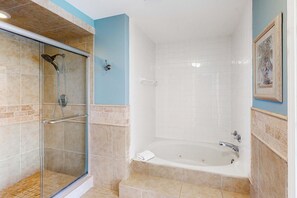 Douche, serviettes fournies