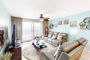 TV, DVD player, offices - Cozy Gulf-front home with amazing views, seasonal beach service-close to dining (Fort Walton Beach)