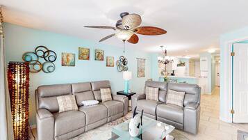 TV, DVD player, offices