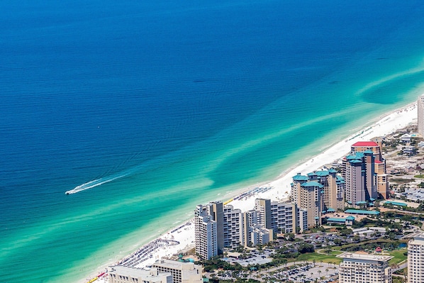 On the beach - Dreamy Gulf condo with water-view balcony, pool, & beach access (Miramar Beach)