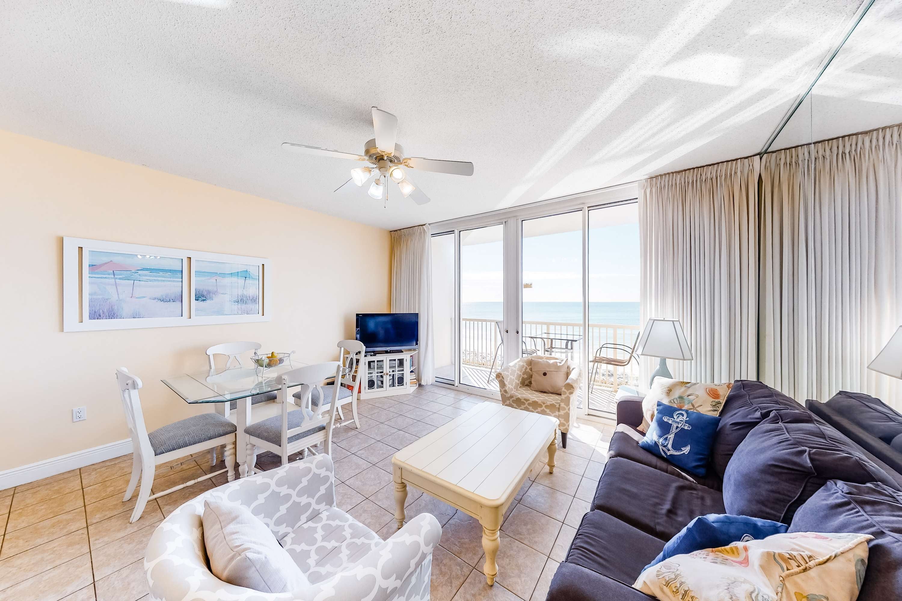 TV, DVD player, offices