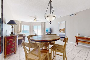 Dining - Gulf Front Condo with Onsite Pools, Fitness Center, Dry Sauna, and WiFi (Pensacola Beach)