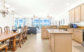 Fridge, microwave, oven, stovetop - Gorgeous Gulf front townhome, Gas grill and beach access (Pensacola Beach)