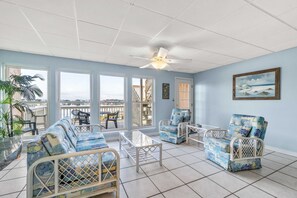 TV, DVD player - Bayfront Home - Steps from the Beach & Close to Local Attractions (Pensacola Beach)