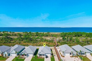 Exterior - All-new home with on-site pool, grill & beach gear - next to beach boardwalk (Port St. Joe)