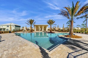 Pool - All-new home with on-site pool, grill & beach gear - next to beach boardwalk (Port St. Joe)
