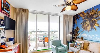 Destin West Gulfside V305 - Vibrant Tropical Beach Getaway Including 2 Chairs and Umbrella