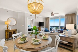 Interior - Third Floor Oceanfront Condo with Ocean View, Shared Pool, W&D, and Fast WiFi (Fort Walton Beach)