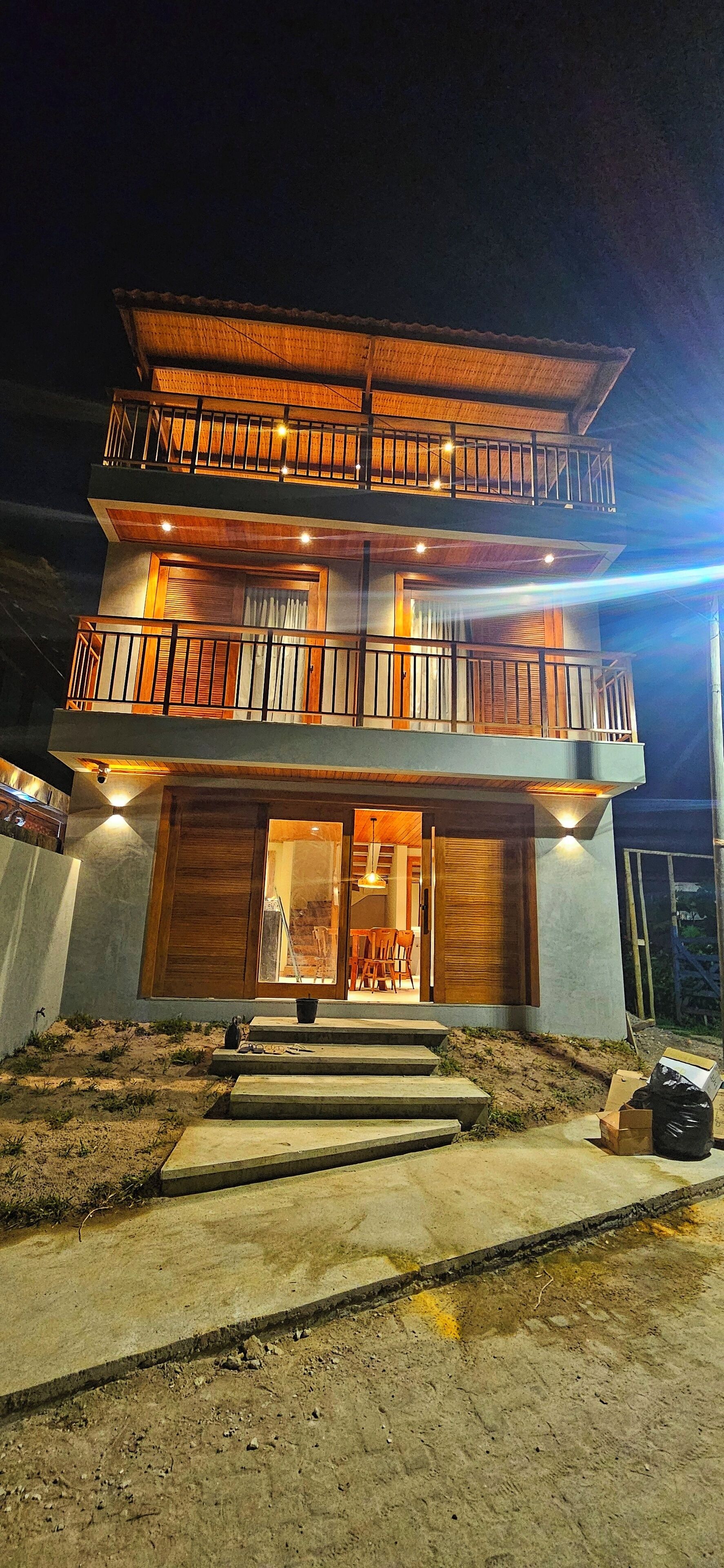 Vila luxo, vista para o mar