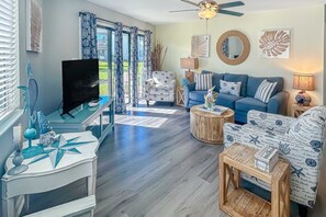 TV - Ground Floor Condo with Onsite Pool View & Access, Patio, Central AC, & WiFi (Miramar Beach)