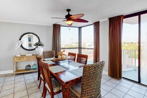 Dining - Gulf View Condo with WiFi, Balcony, Pools/Hot Tub/Tennis, & Private Beach Access (Miramar Beach)