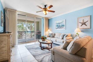 TV, DVD player, offices - Cute 3BR Oceanfront 2nd-Floor | Balcony | Pool (Fort Walton Beach)