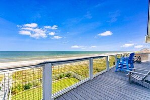 Property grounds - Gulf-front home with direct beach access, Gulf views, yard, & deck (St. George Island)