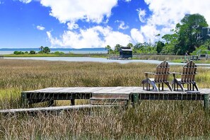Property grounds - Charming cottage, walk to Gulf with shared pools, hot tub, & central AC (St. George Island)