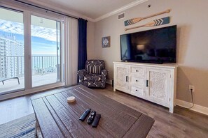 TV, offices - Ariel Dunes I - 1202 | Beachfront Condo with Pool! (Miramar Beach)