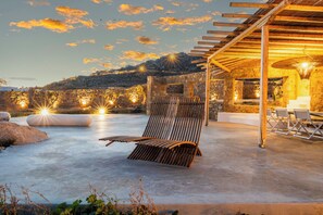 Superior Villa, Sea View | Terrace/patio - Citadel Natural Stone Villa (Mykonos)