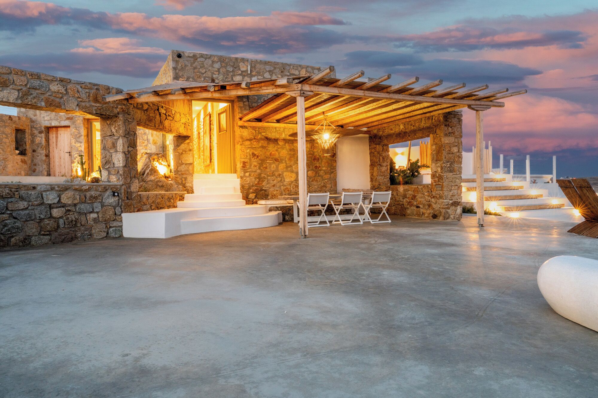 Villa superior, vistas al mar | Terraza o patio