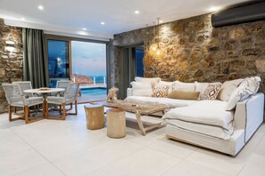 Vila superior, vista para o mar