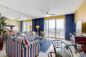 TV, DVD player, offices - Majestic Sun A806 | Beachfront Views & Pool Fun! (Miramar Beach)