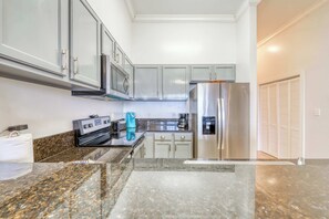 Fridge, microwave, oven, stovetop - Top floor condo steps to the beach Shared pool & close to shopping & dining (Seacrest)
