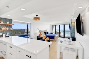 Iron/ironing board, WiFi, bed sheets - Luxurious 16th Floor oceanfront retreat with shared pool & resort amenities (Miramar Beach)