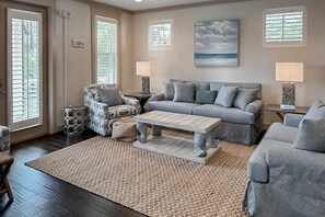 TV, offices - Gorgeous coastal home with pool, bikes, & large balcony - near beaches & parks (Santa Rosa Beach)