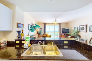 Interior - Lovely beachfront condo with Gulf views, pool & gym - steps to Pier Park (Panama City Beach)