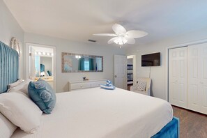 3 bedrooms, iron/ironing board, WiFi, bed sheets - Dog-friendly home near beach with enclosed yard, grill, W&D, AC, garage, & WiFi (Panama City Beach)