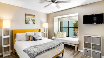 2 bedrooms, iron/ironing board, WiFi, bed sheets