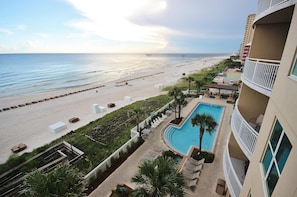 Pool - 16th-floor condo with Gulf views, beach access, 2 pools, hot tub, & private W&D (Panama City Beach)