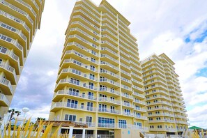 Exterior - Gulf-Front Condo with Beachfront Access, Shared Pools, and Hot Tub (Navarre Beach)